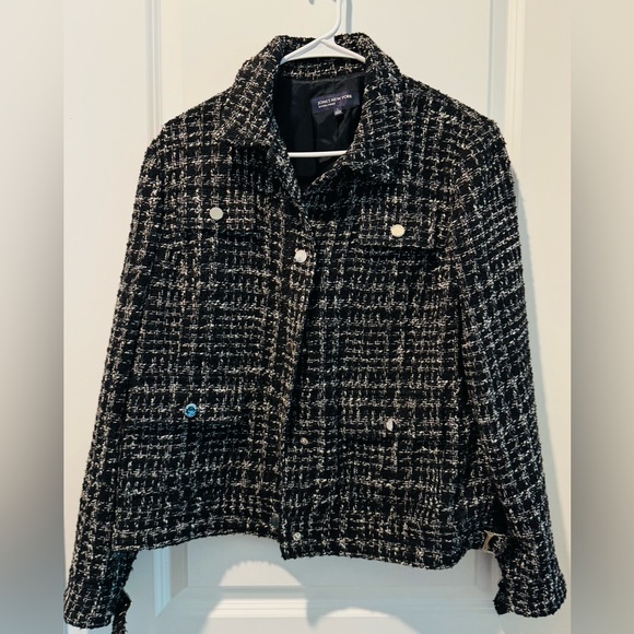 Jones New York Jackets & Blazers - Jones New York Black and White Tweed Blazer